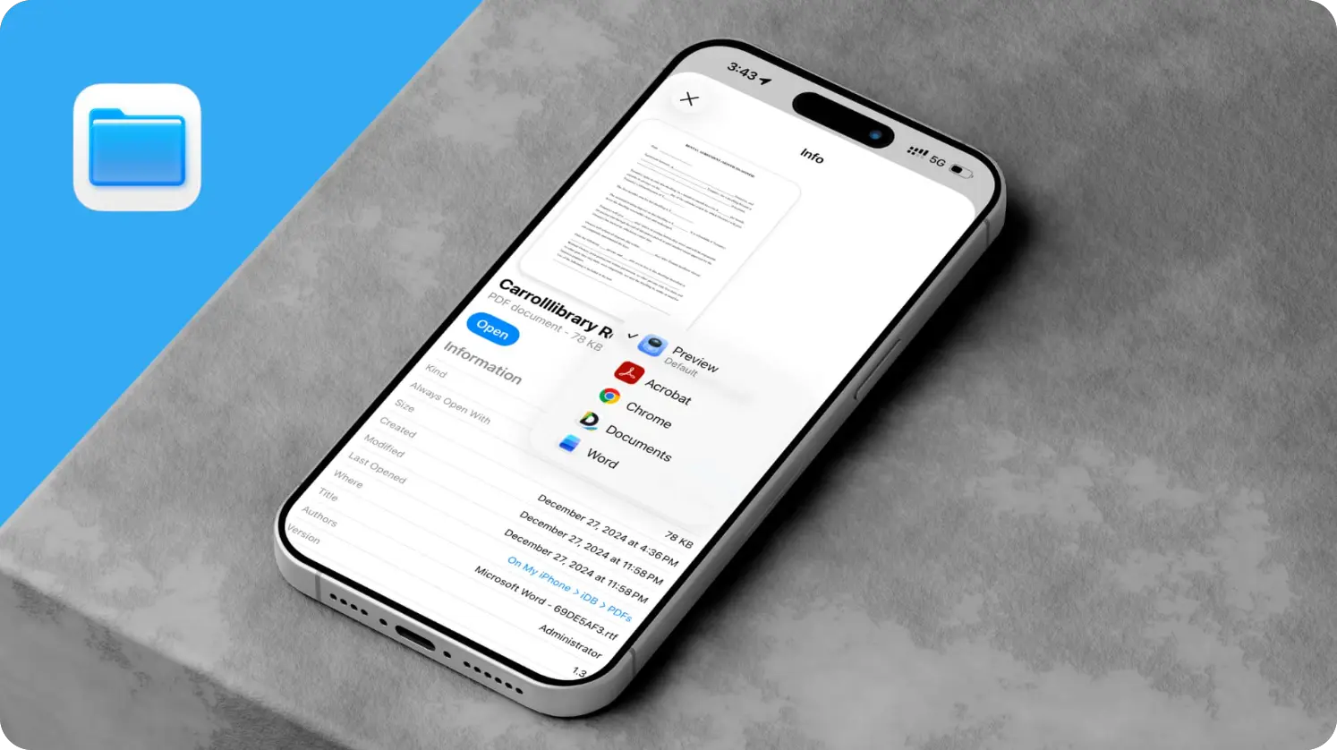iPhone 或 iPad 如何修改打开文件的默认应用程序